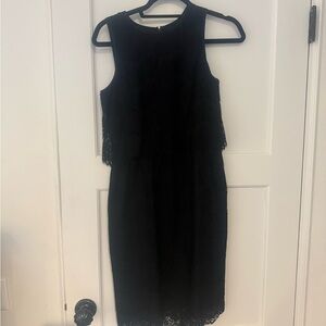 Banana Republic Black Sleeveless Midi Dress